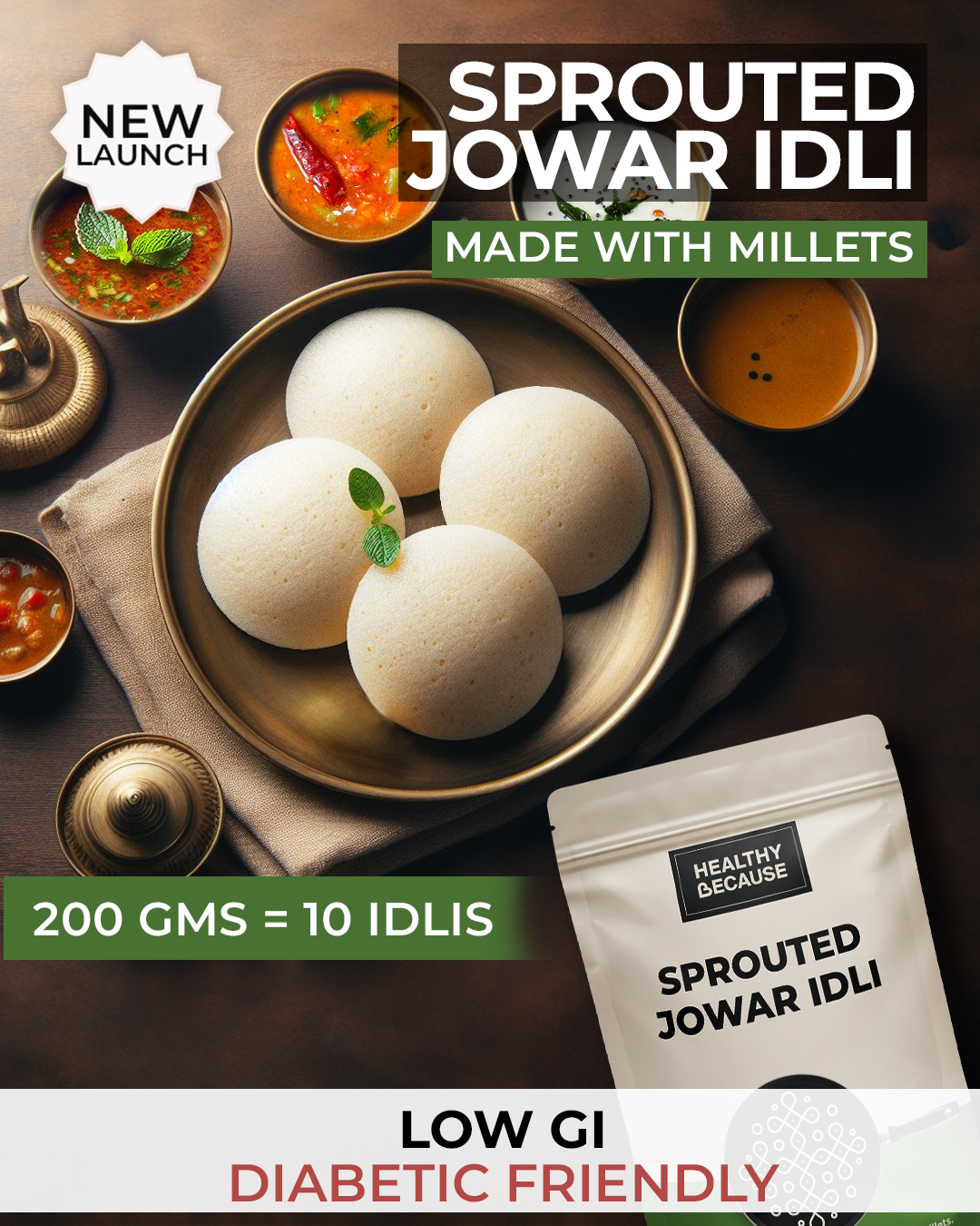 Sprouted Jowar Idli Premix