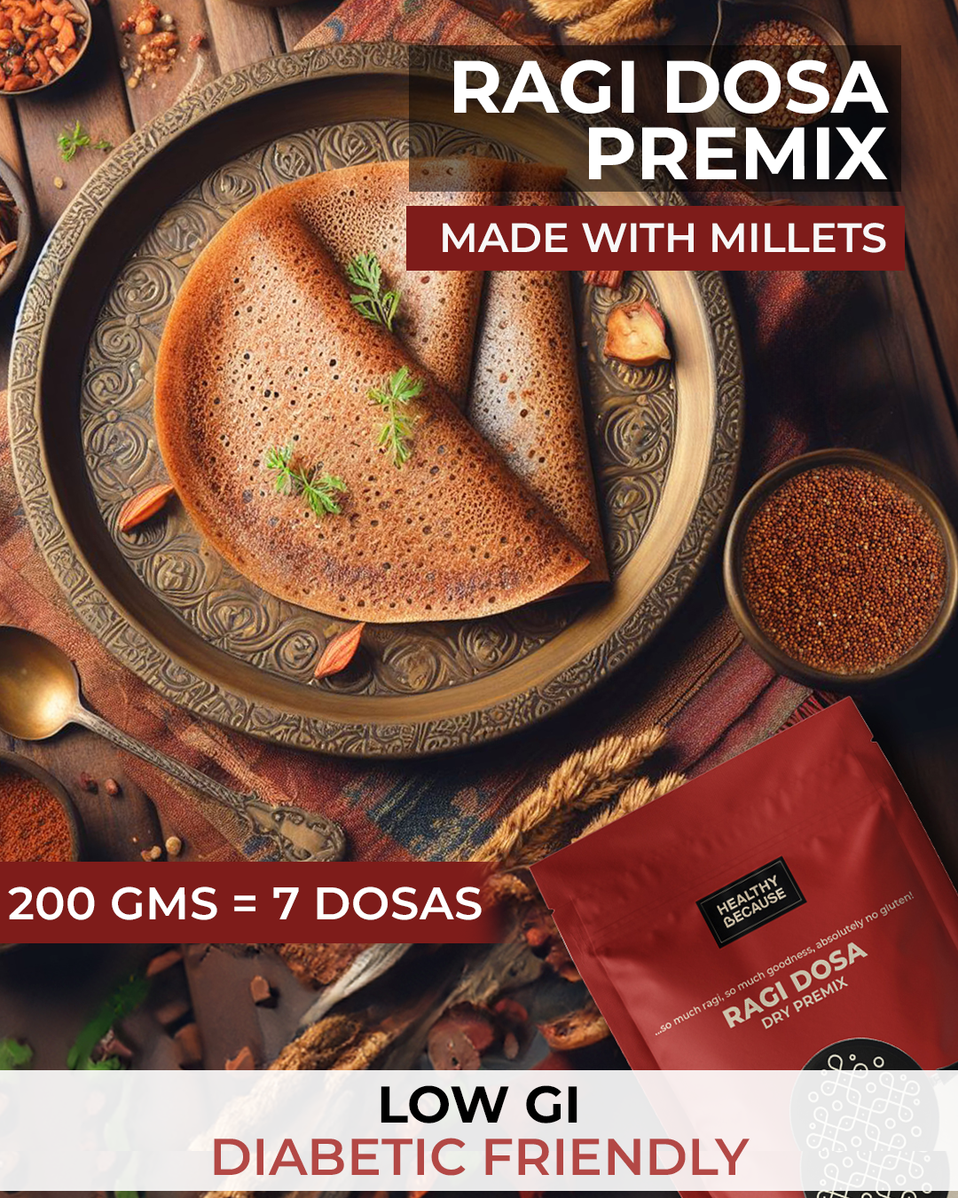 Ragi Dosa Dry Premix