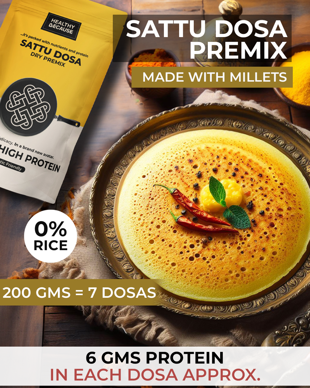 Sattu Dosa Premix